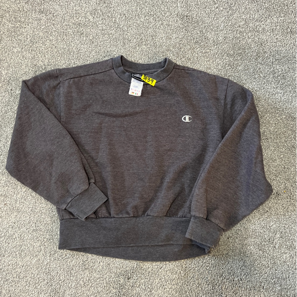 vintage champion sweatshirt womens medium grey pullover‎ jacket sweater 90s